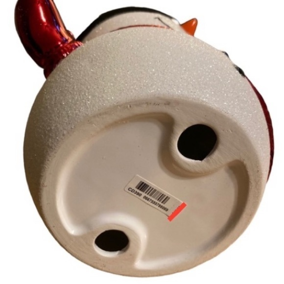 BATH & BODY WORKS Ceramic Snowman Three-Wick Candle Holder Retired Christmas NWT - Picture 5 of 5